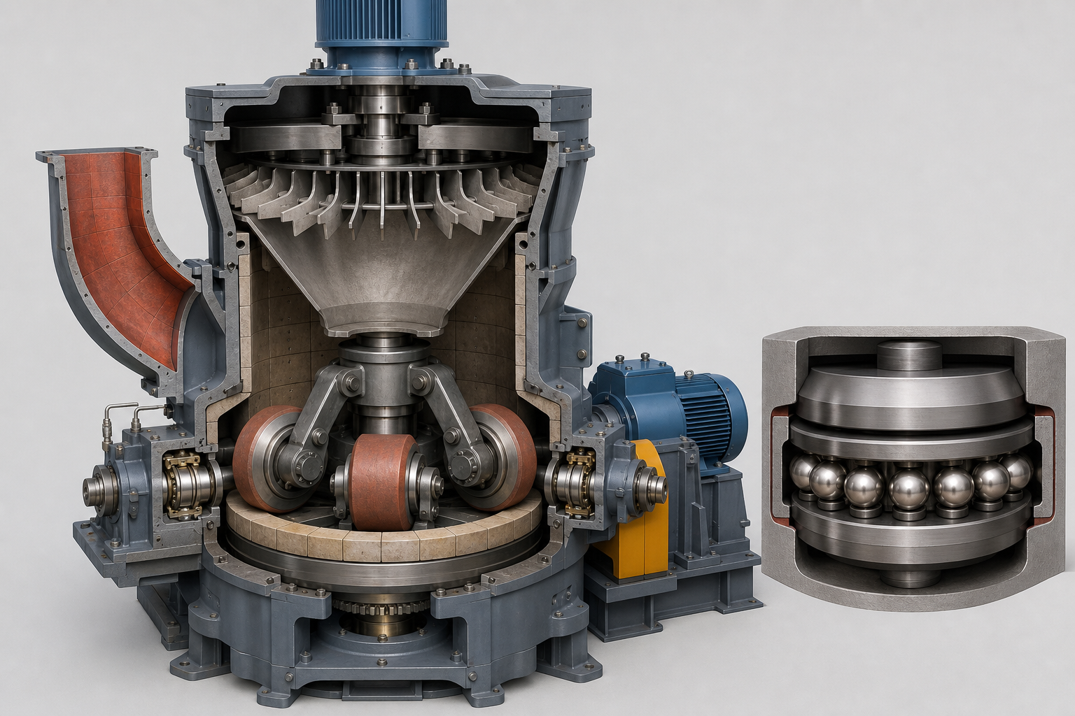Illustration of the general medium-speed coal mill equipment category