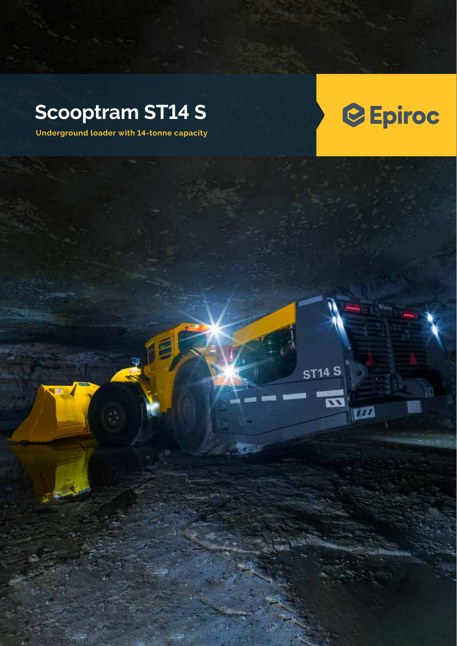 Epiroc Official Scooptram ST14 S Ground loader real-time diagram