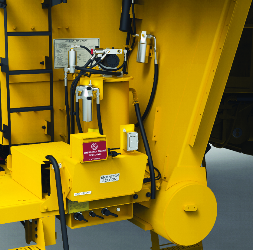 Komatsu Mining Truck Hydraulic and centralized maintenance of the original factory open picture