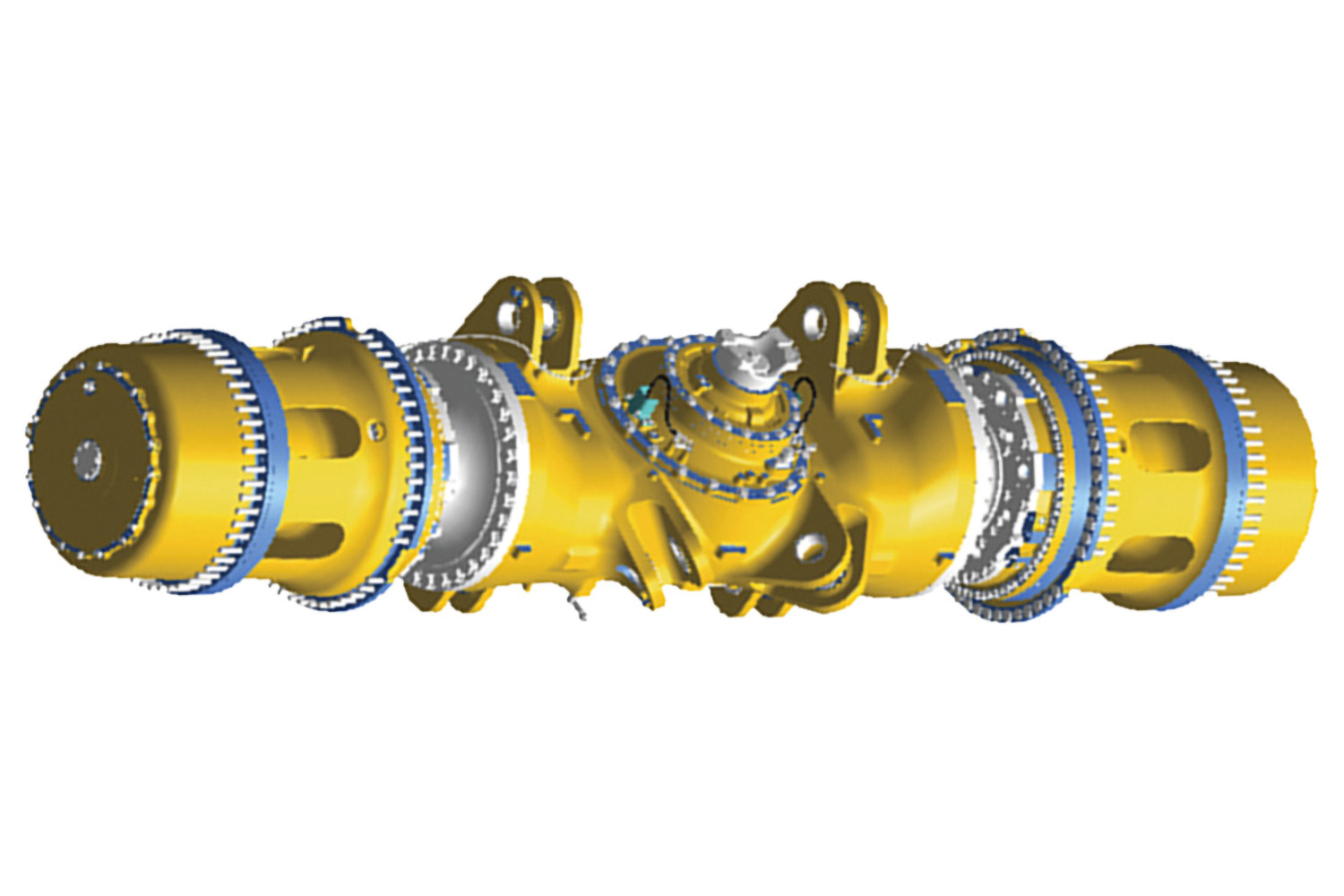 Komatsu HD1500 Mechanical Power Transmission The post-Mini Card Bridge and the wheelbase factory open picture