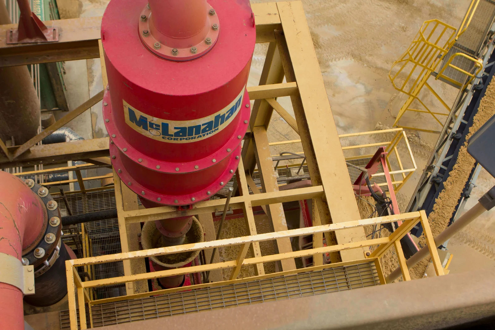 McLanahan hydrocyclone installation