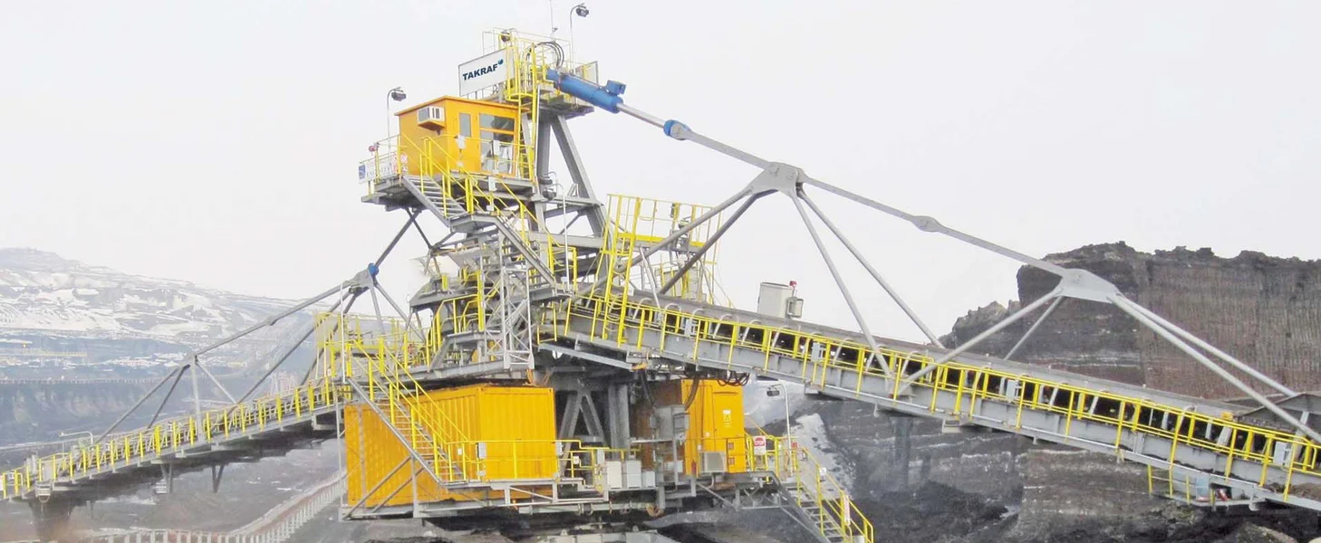 TAKRAF mobile transfer conveyor in Kazakhstan