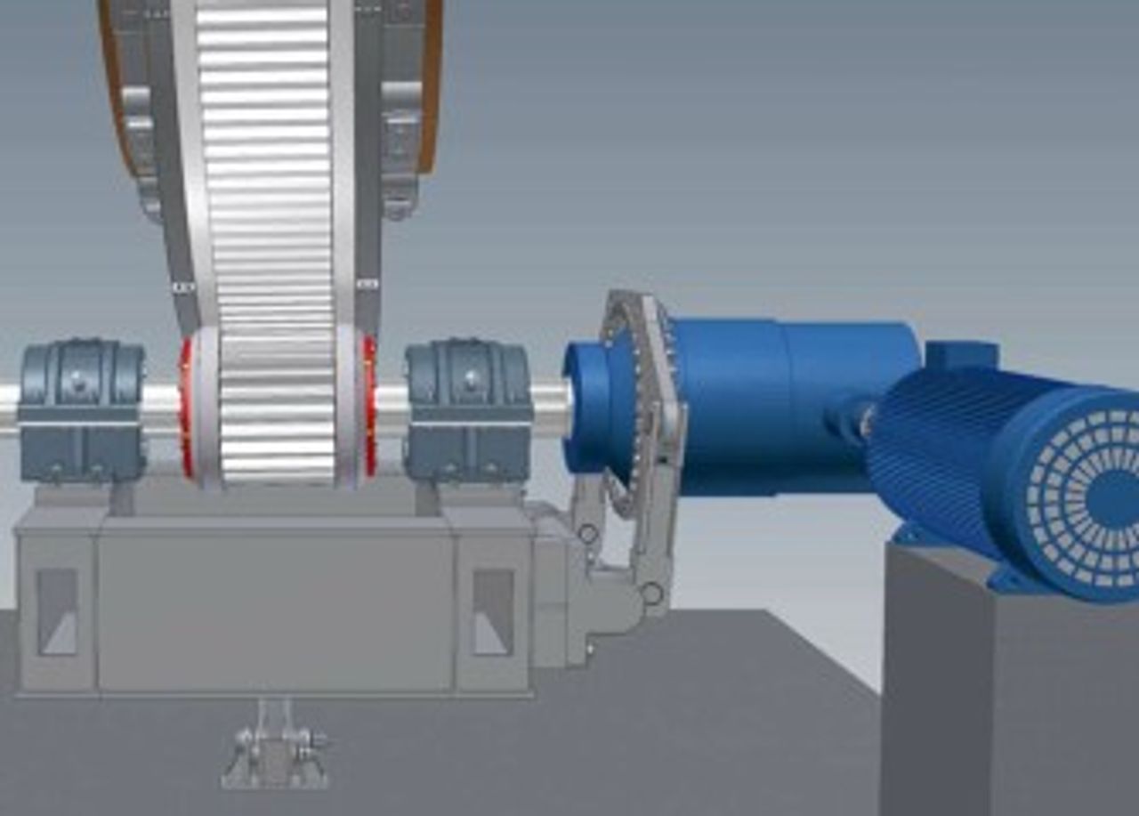Polysius polguide rotary kiln girth gear pinion Drivers Construction