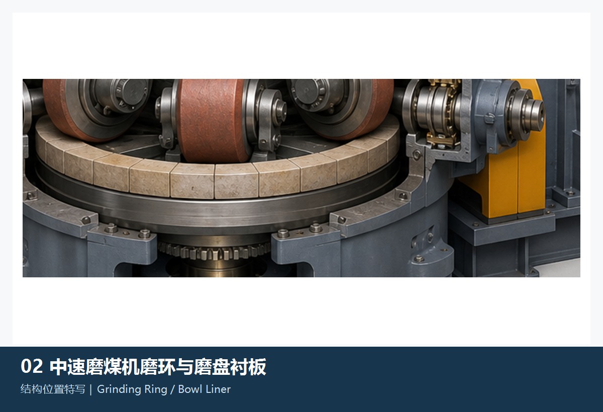 Illustration of the general grinding ring / grinding table liner category