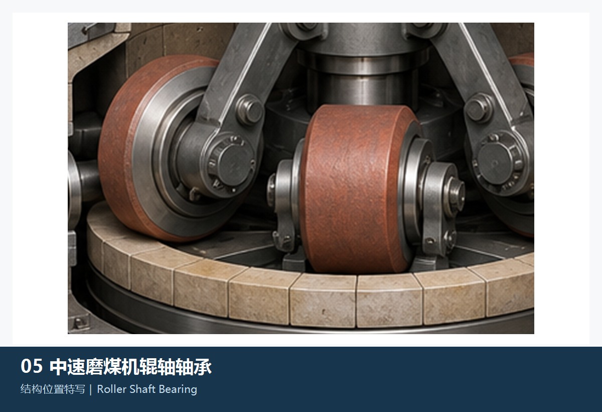 Illustration of the general roller shaft bearing category