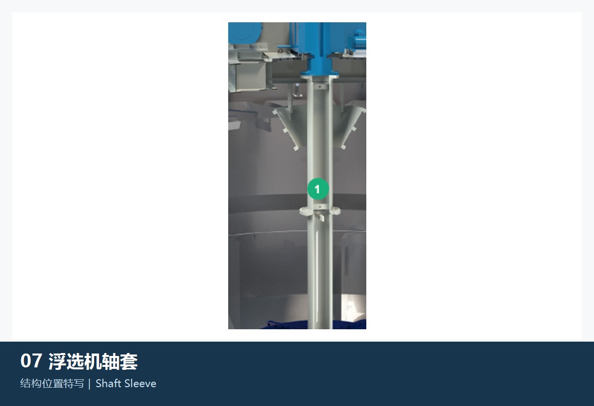 Transponder-Driven Oscillation Shaft Sleeve FLS Flotation Equipment the s Construction and installation position References