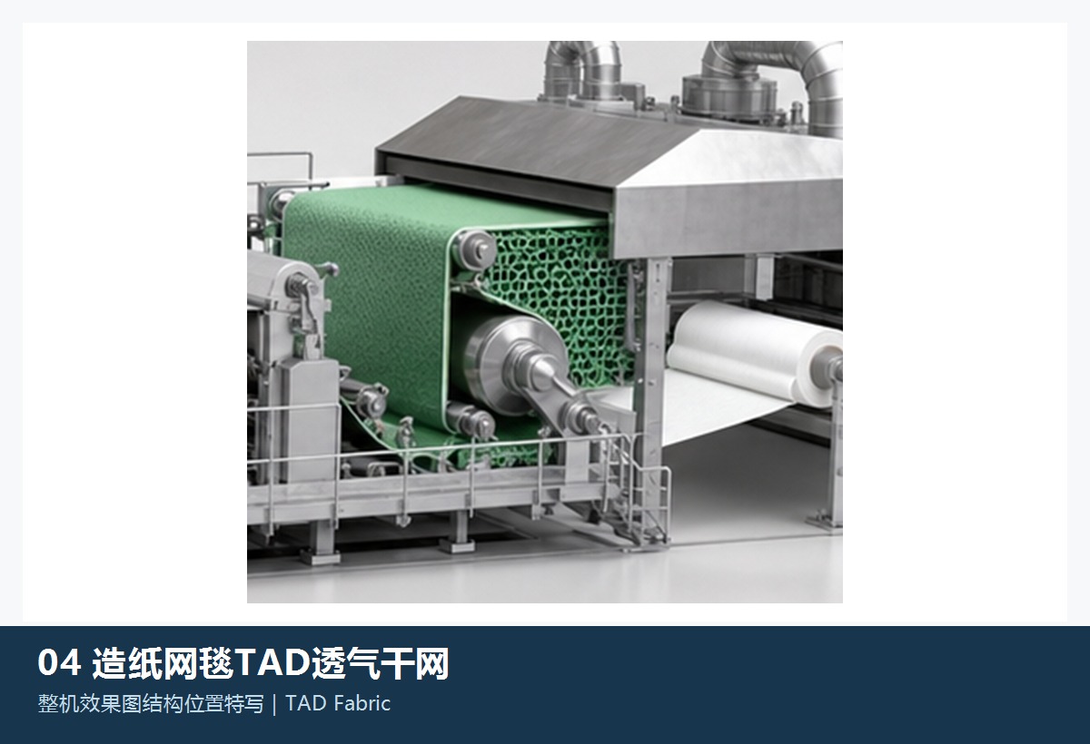 Illustration of the general tad through-air drying fabric category