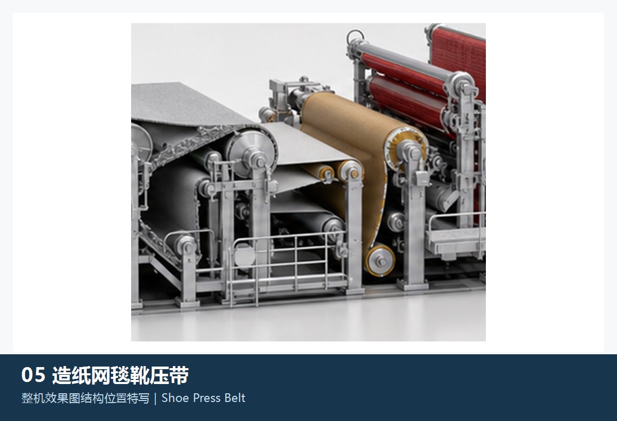 Illustration of the general shoe press belt category