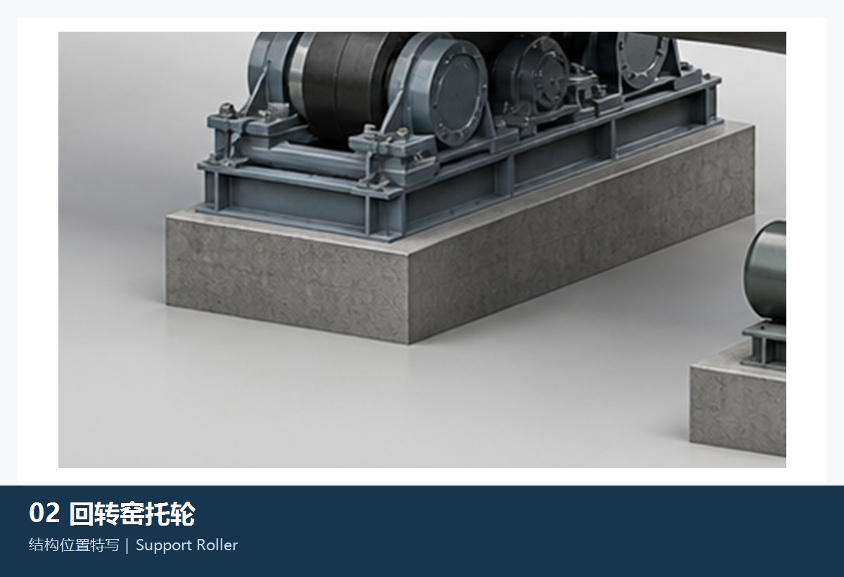 rotary kiln support roller and support wheels