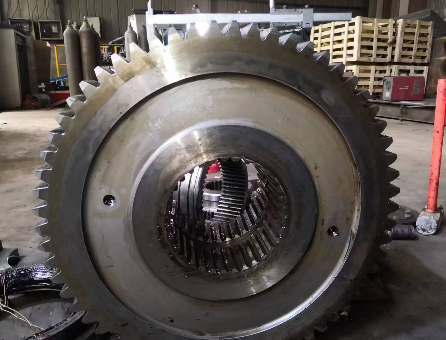ball mill Girth gear identification image