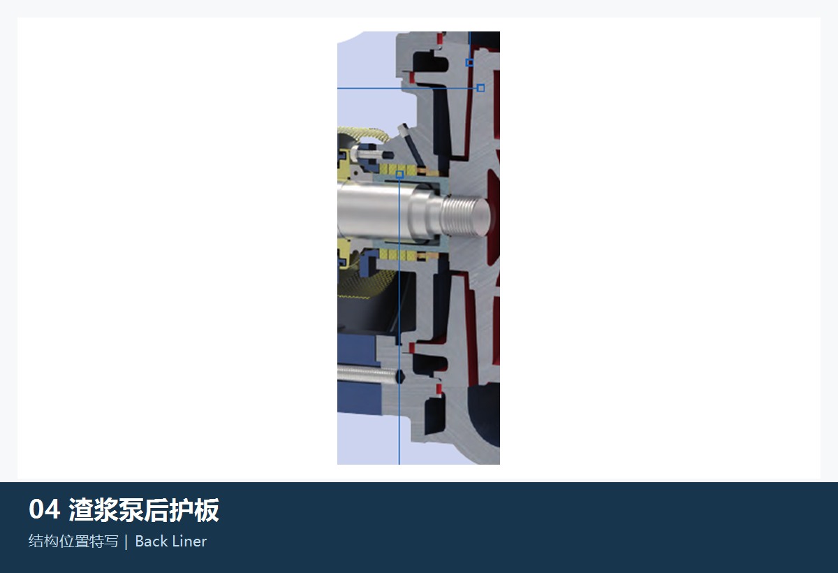 后护板 / 后衬板在 FLS KREBS 渣浆泵中的结构与安装位置参考