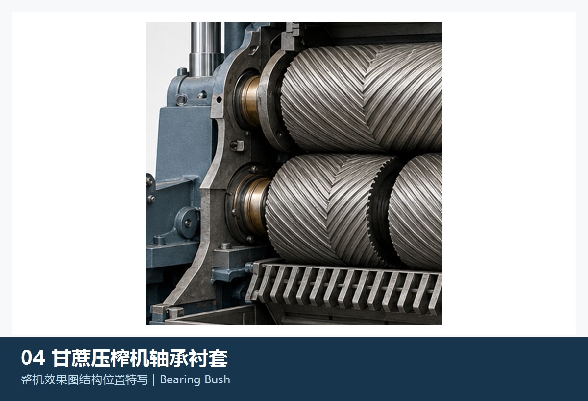 甘蔗磨机轴瓦和轴承衬套
