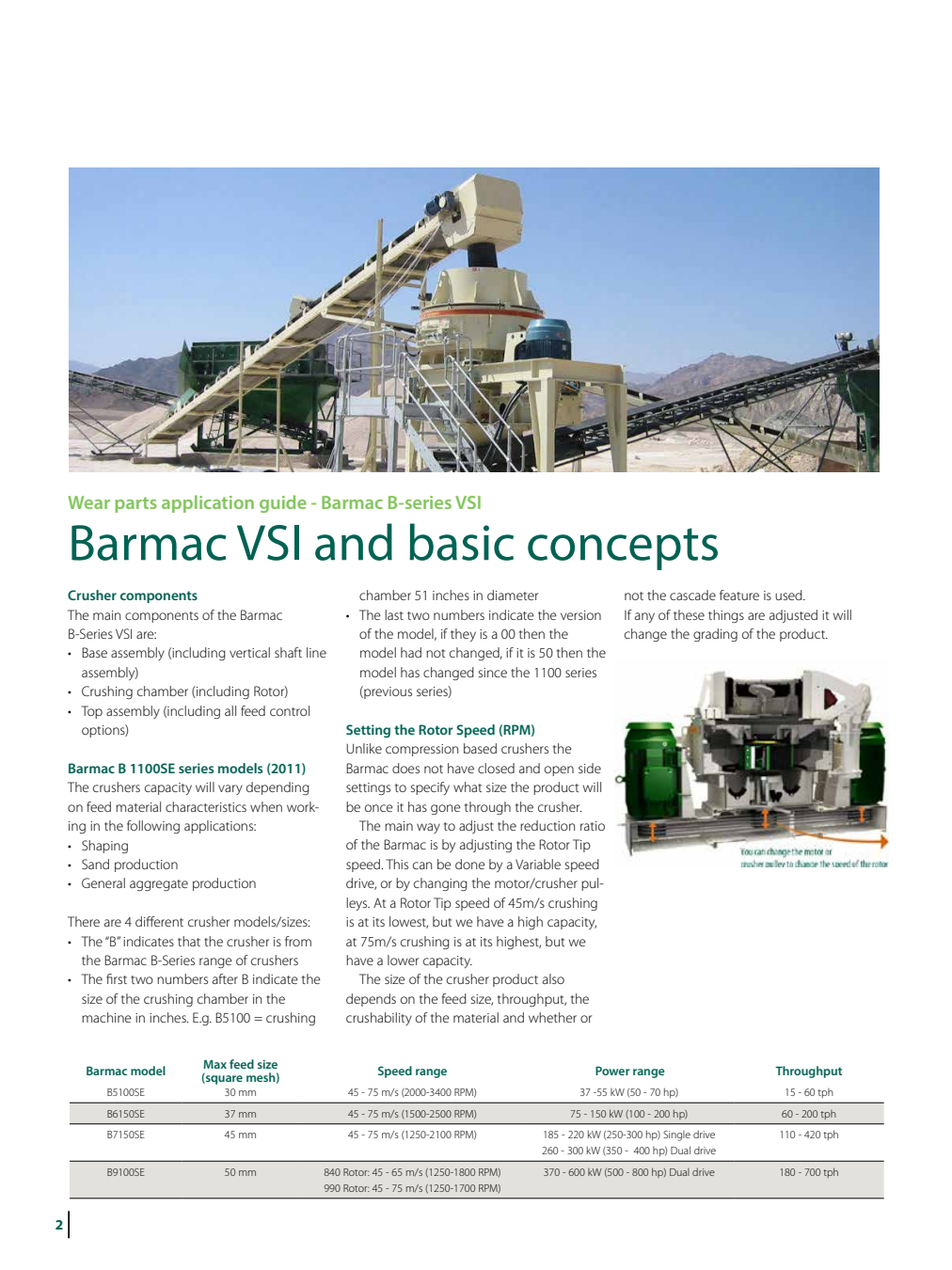 Metso Barmac axis and axle aggregate Identification Figures