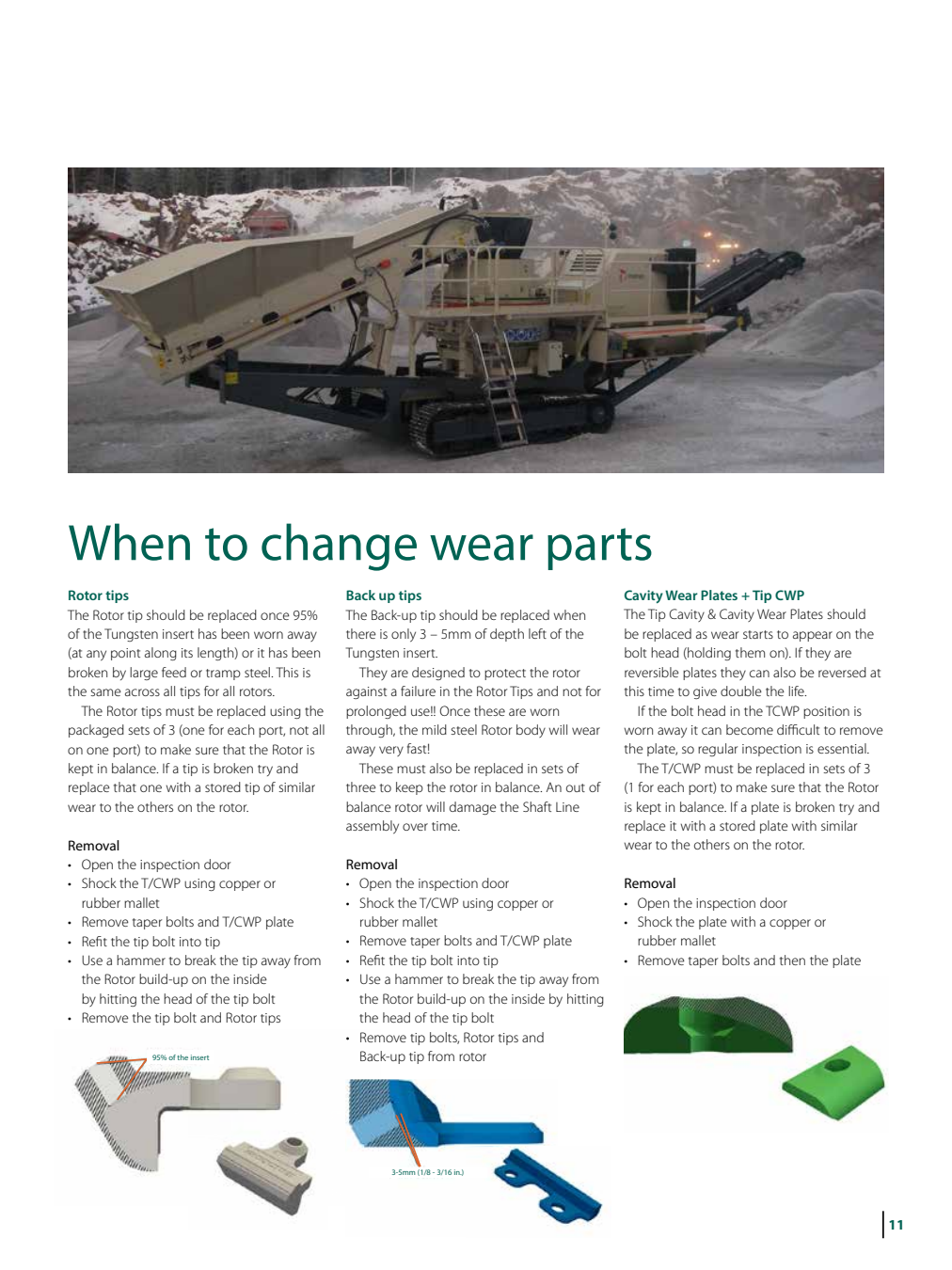 Metso Barmac Rotor Tip Group Identification Figures