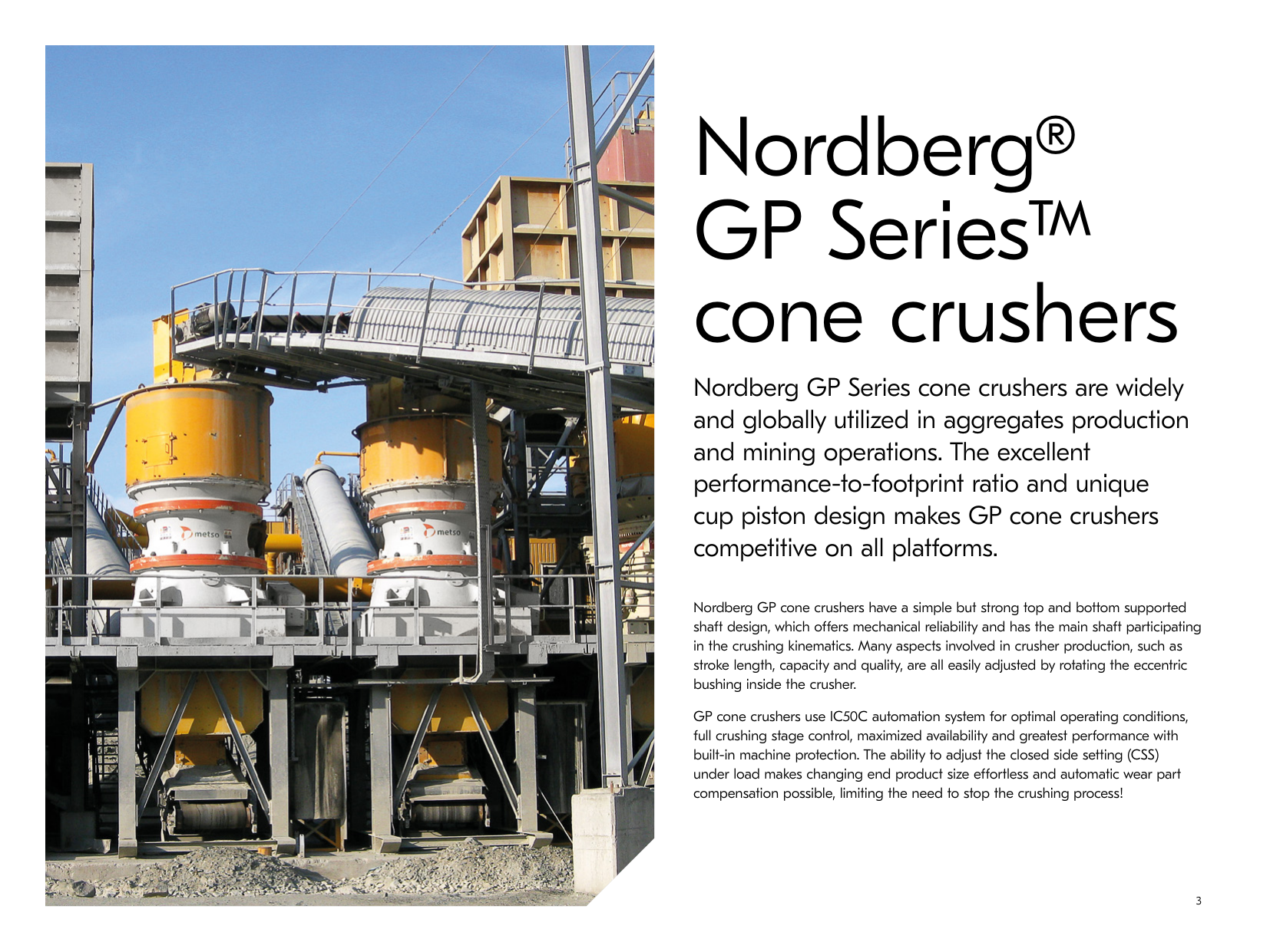 Nordberg GP Series cone crusher Field