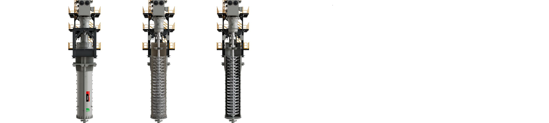 HIGmill 磨体与筒体衬件安装区域