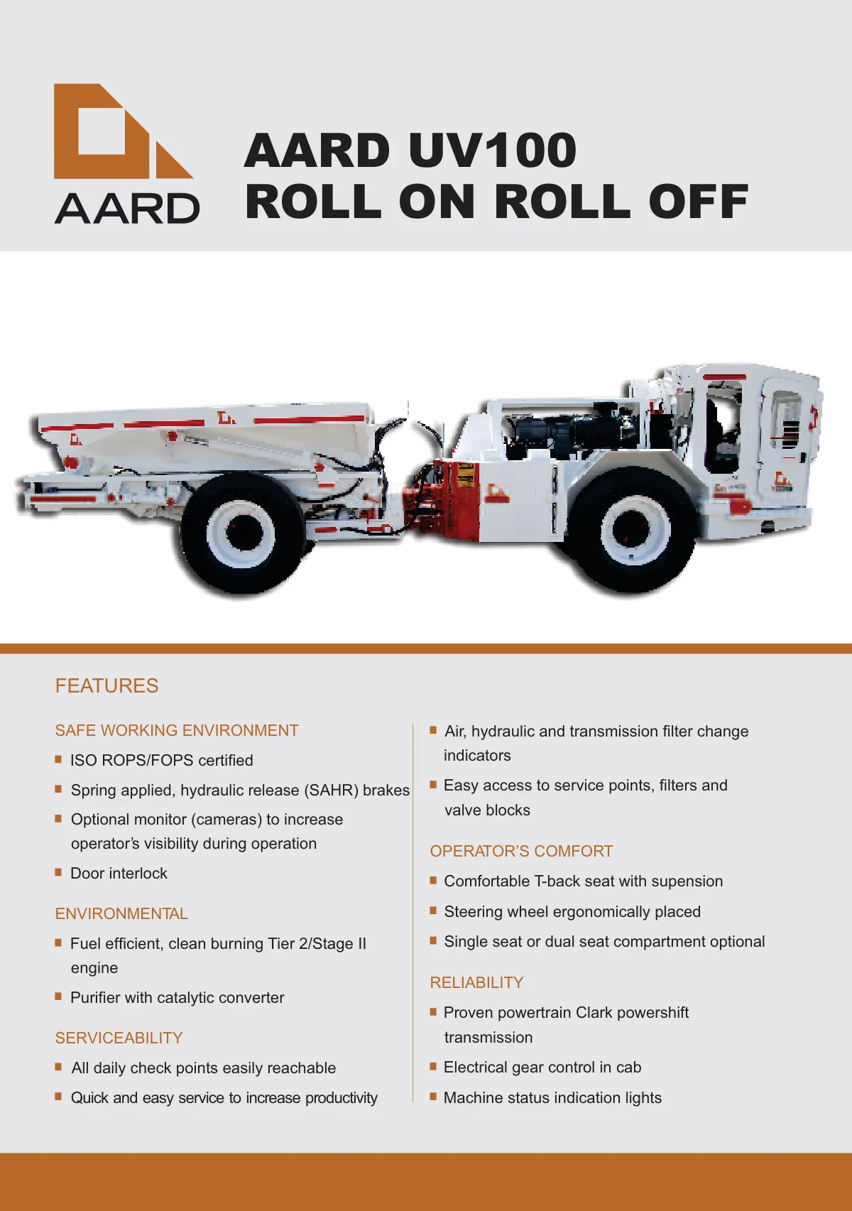 AARD UV100 Roll On Roll Off