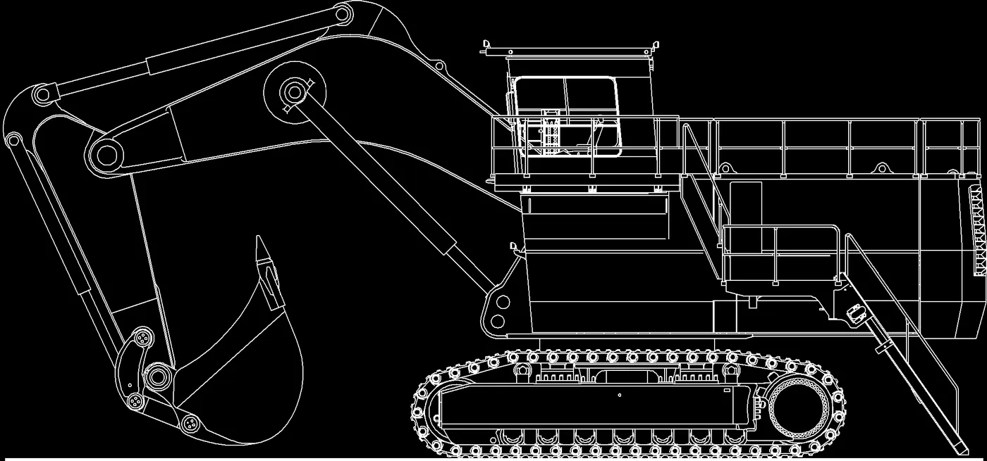 Excavadora hidráulica minera Bucyrus serie RH
