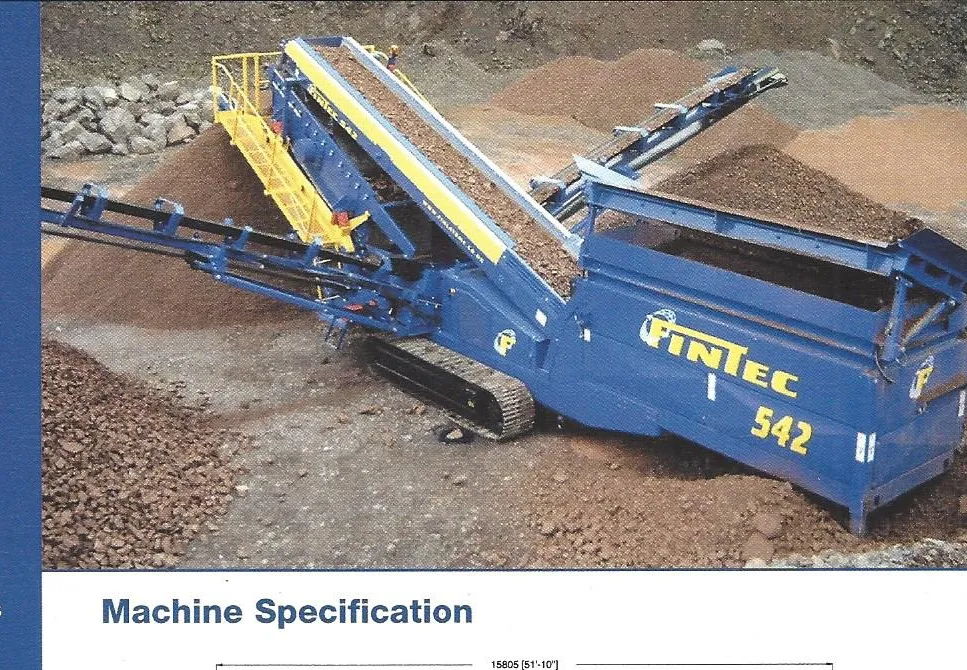 Fintec Mobile screening plant – Equipo de cribado móvil