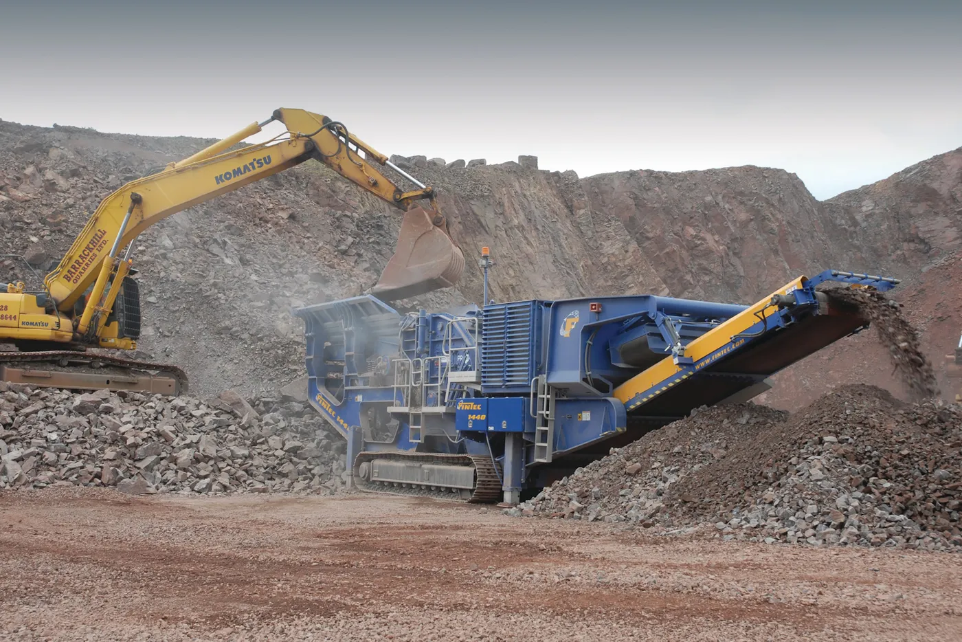 Fintec 1440 trituradora de impacto móvil