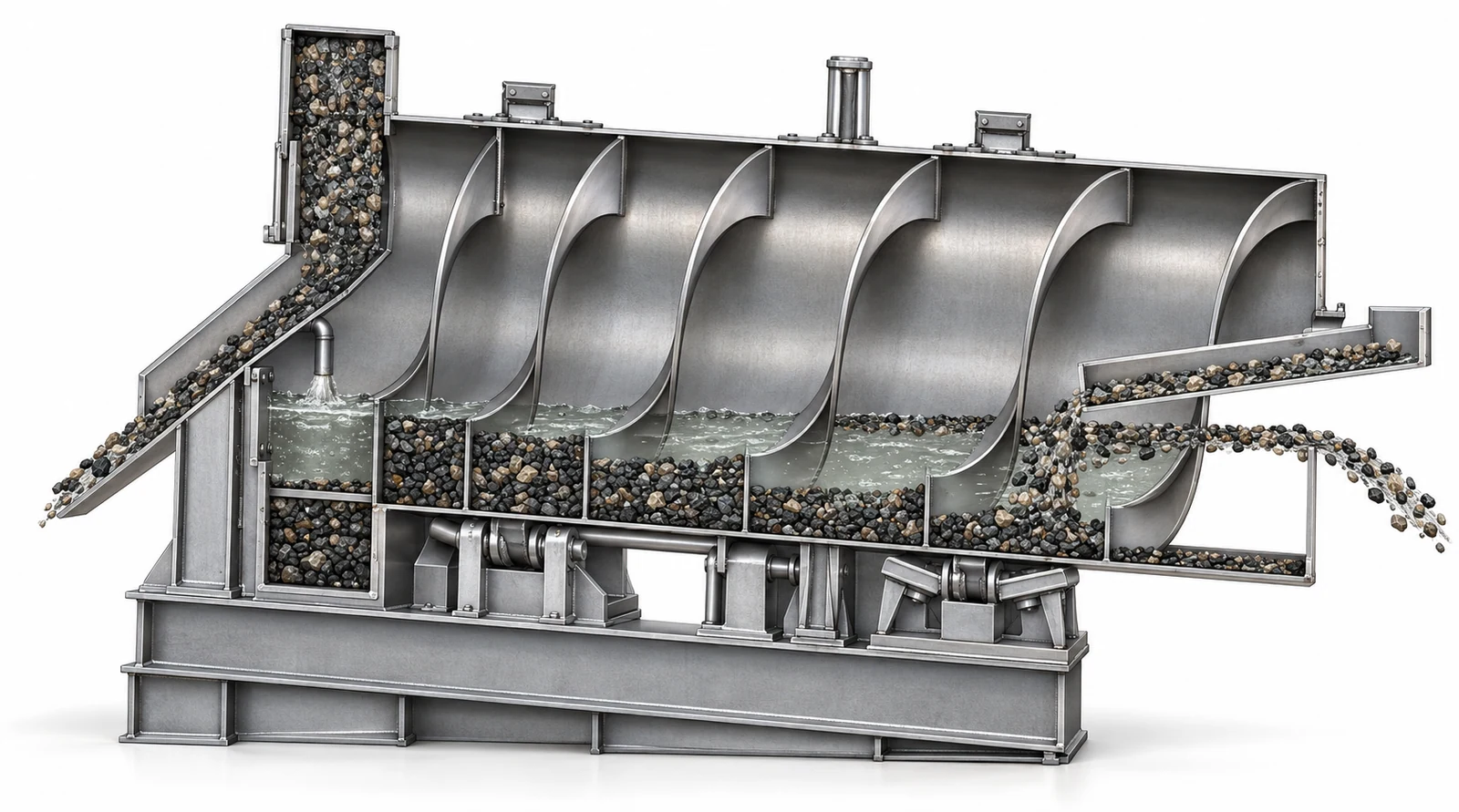 Separador de tambor de medio denso Hardinge