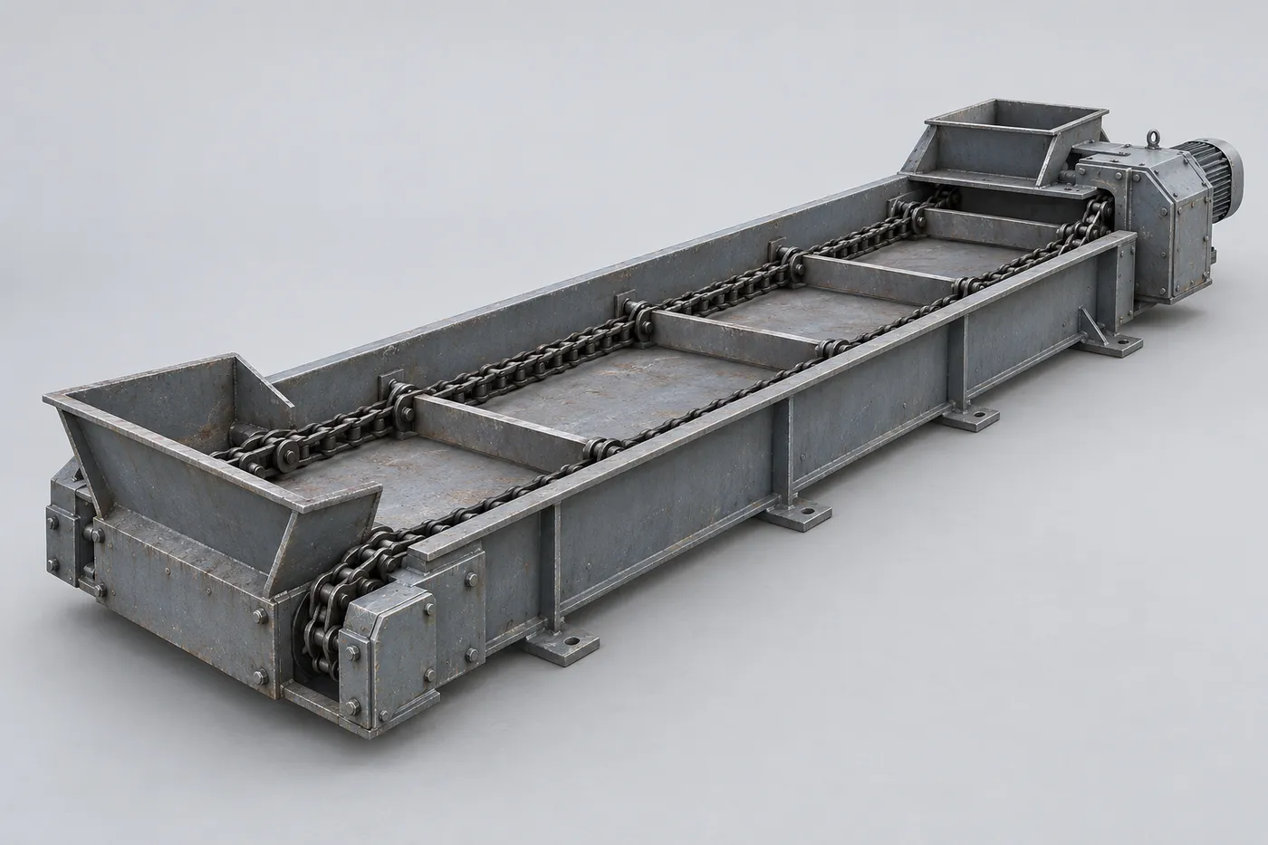 Kopeysk СП-125 transportador de transferencia subterráneo de cadena y rasquetas