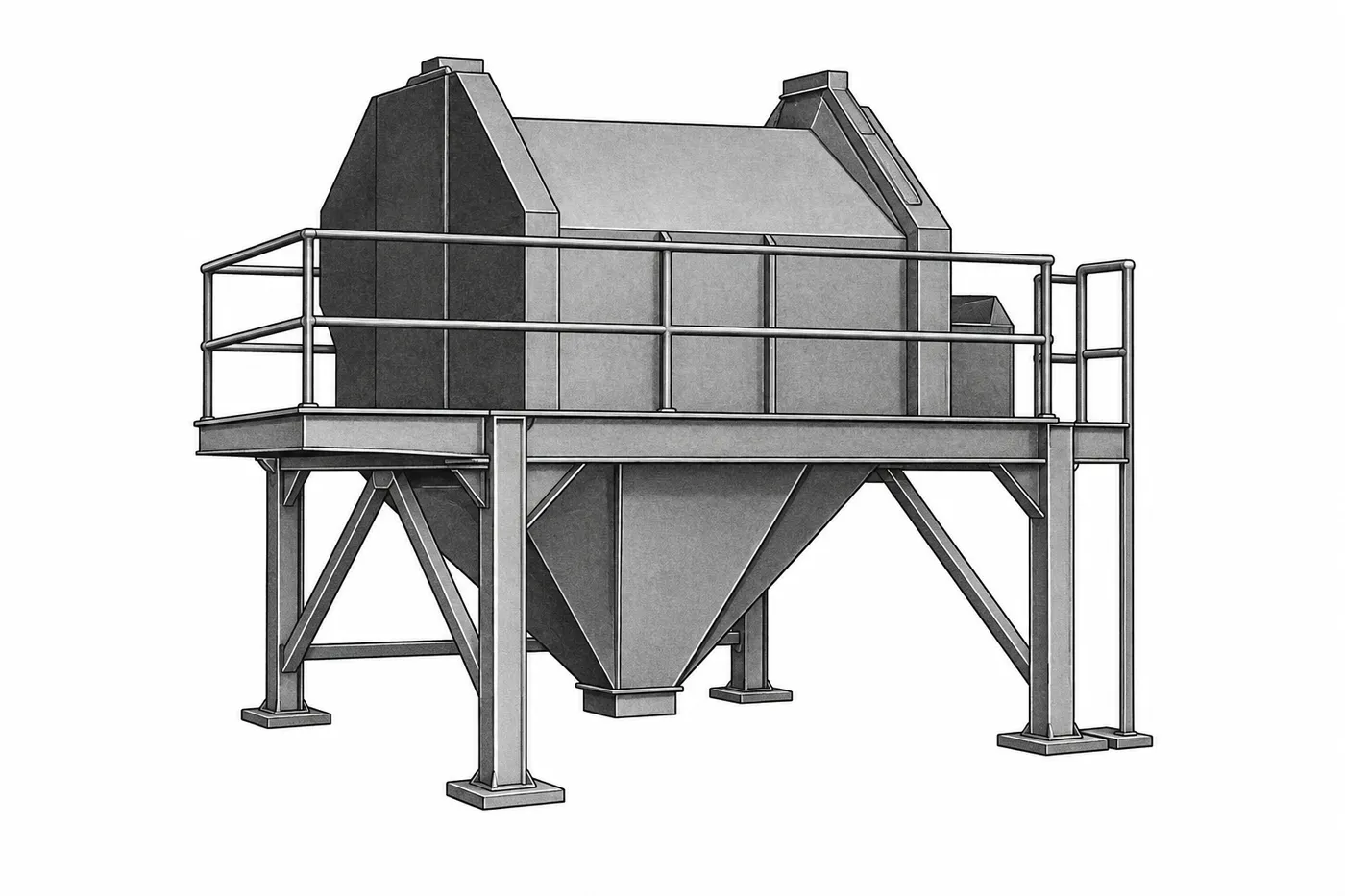McNally BRUSSET Jig de vacío para separación en seco (línea predecesora)