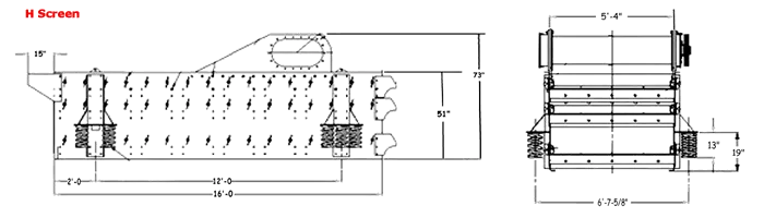 Criba vibratoria horizontal H-Screen