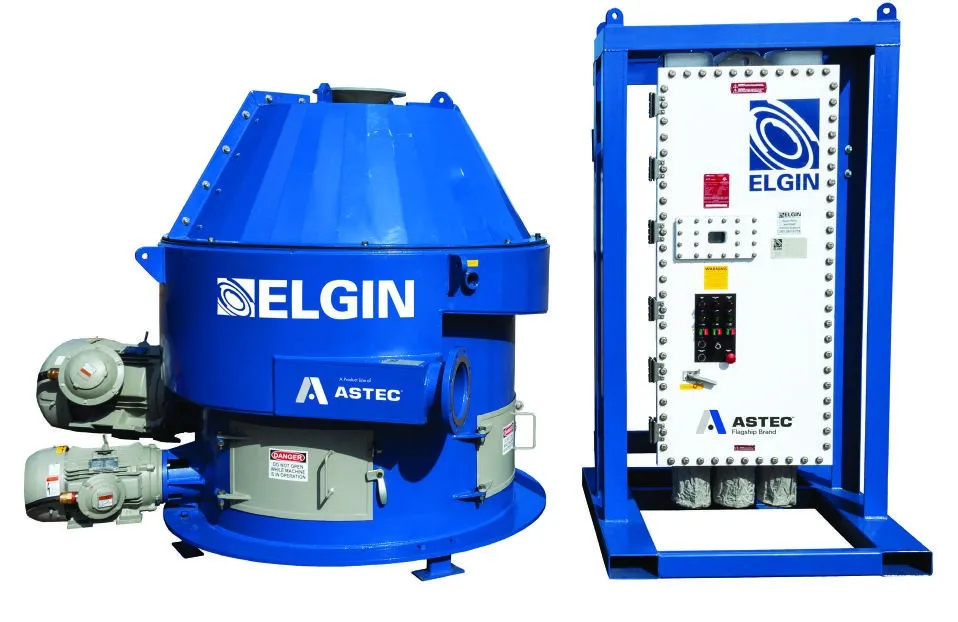 Secadores verticales de recortes de perforación Elgin CSI Cyclone E-Series / Cyclone Pro D-Series