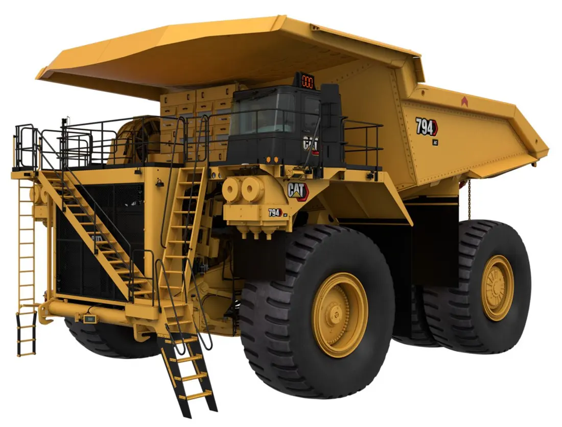 Imagen oficial de un camión minero Cat 794 AC