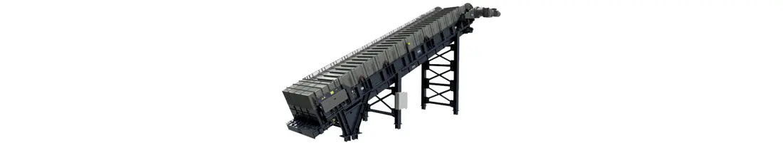 Alimentador de placas HAZEMAG HAF para servicio pesado