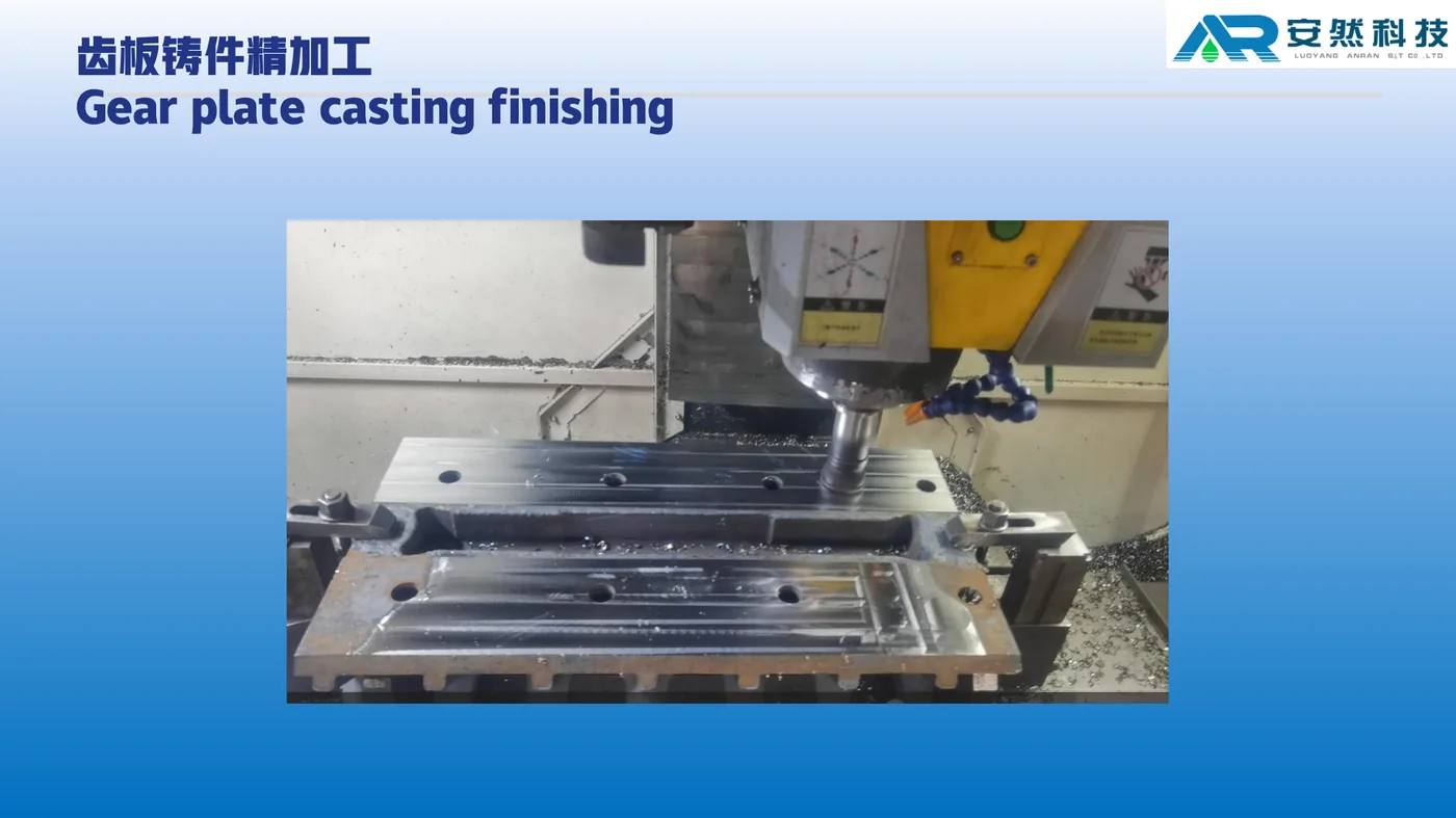 Tooth plate process step 10: Finish machining