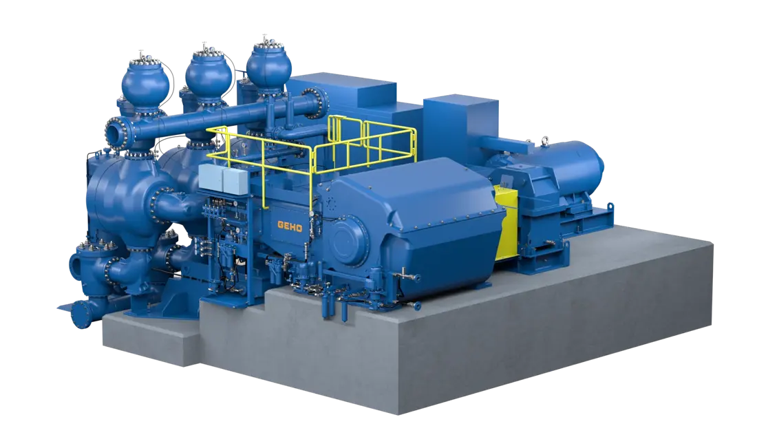 Imagen del fabricante de bomba Weir GEHO TZPM 2000 de pistón y diafragma triplex de simple efecto