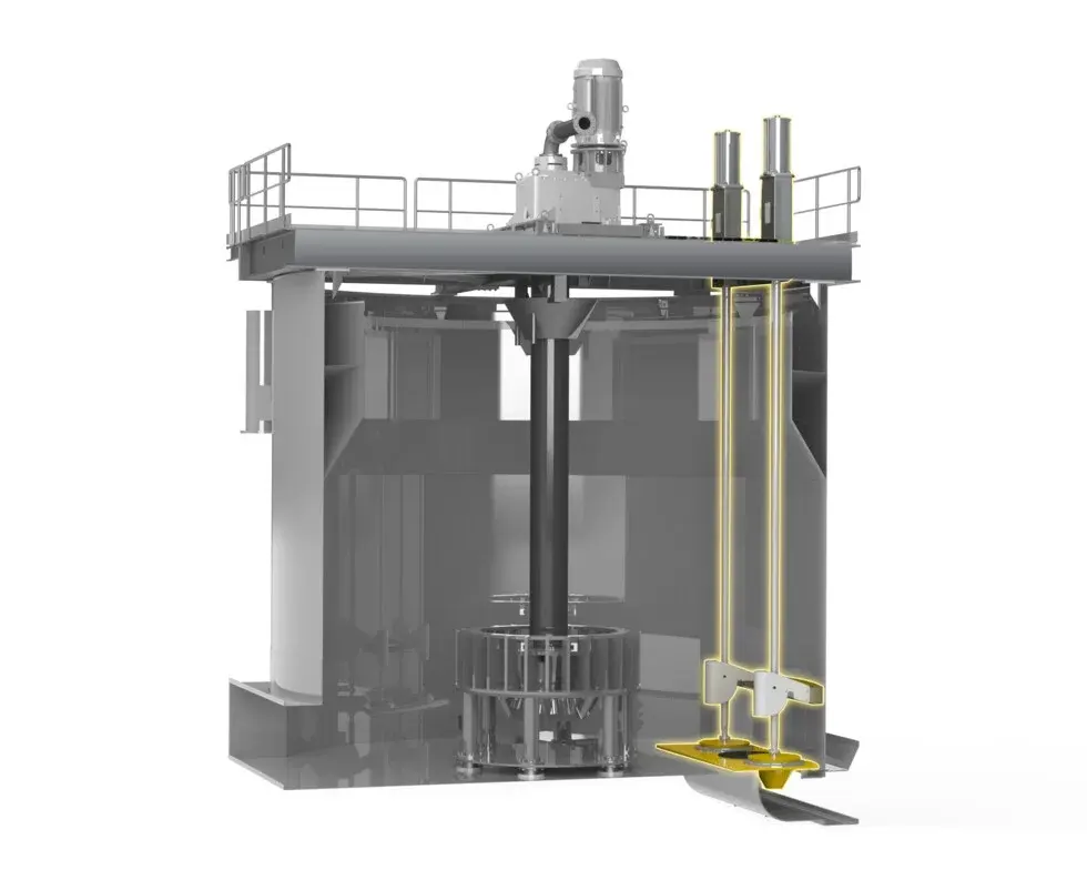 Control de nivel de flotación Metso y disposición de la válvula de obturador cónico