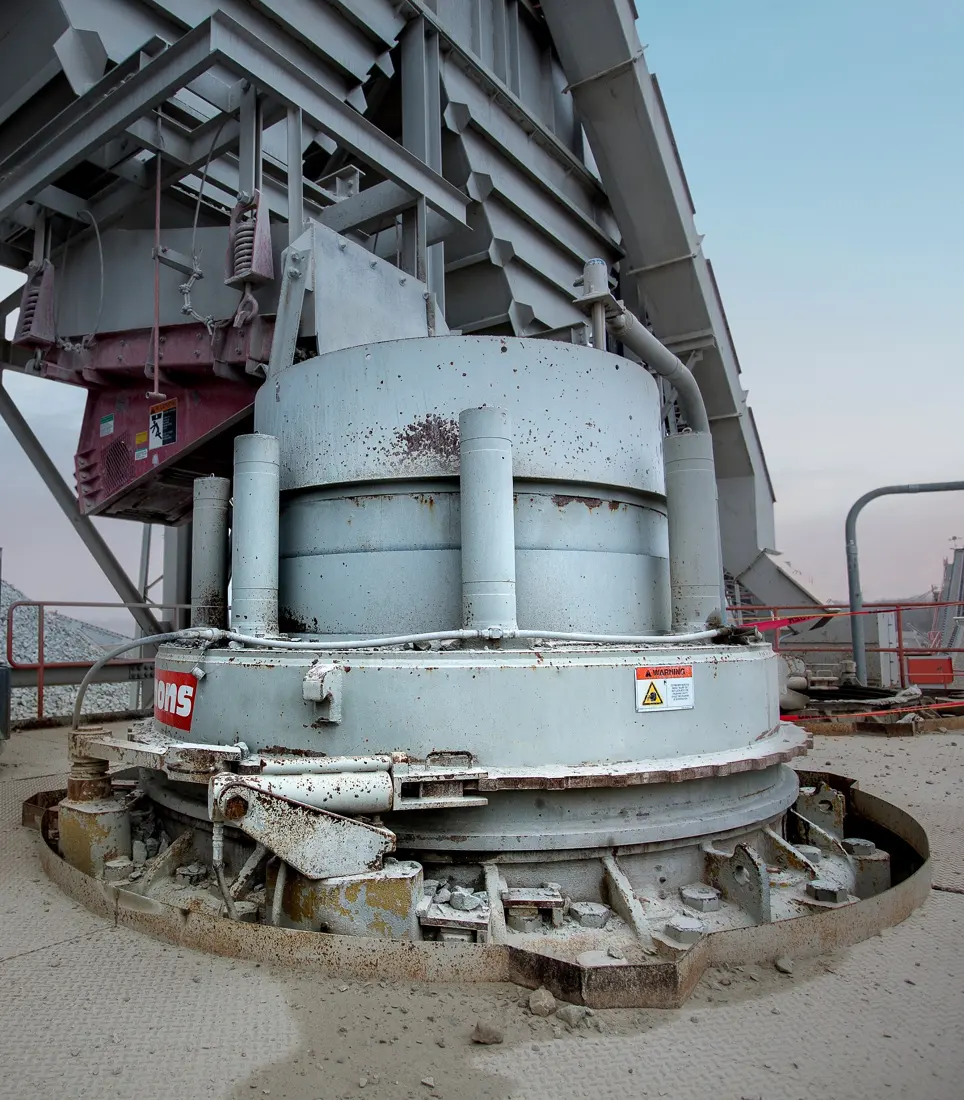 Instalación histórica de trituradora de cono Metso Symons