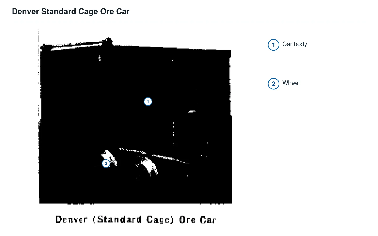 Vagoneta minera Denver Standard Ore Car – Vagoneta minera (2)