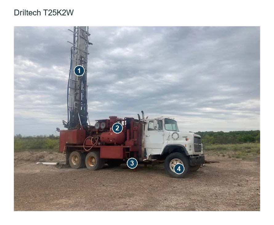 DrilTech Mission Truck-mounted water-well and exploration Drill rig – Perforadora de pozos de agua y exploración sobre camión (2)