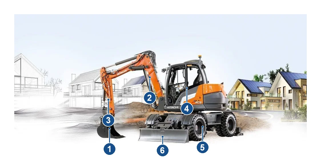 Hitachi Construction Machinery ZAXIS Wheeled hydraulic excavator (2)