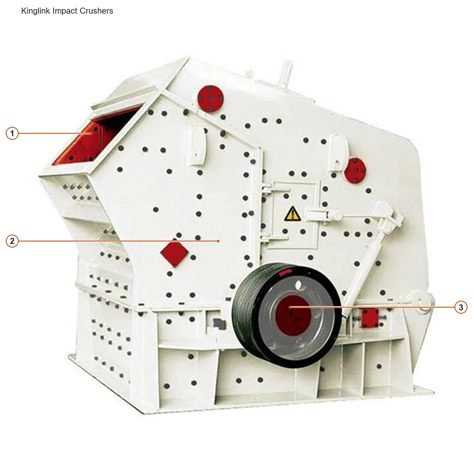 Kinglink Impact Crusher – Esquema de ubicación de componentes