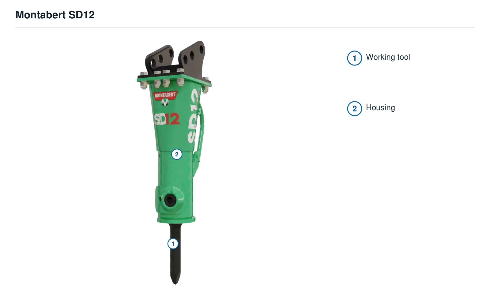 Montabert SD Hydraulic breaker – Hydraulic breaker (2)