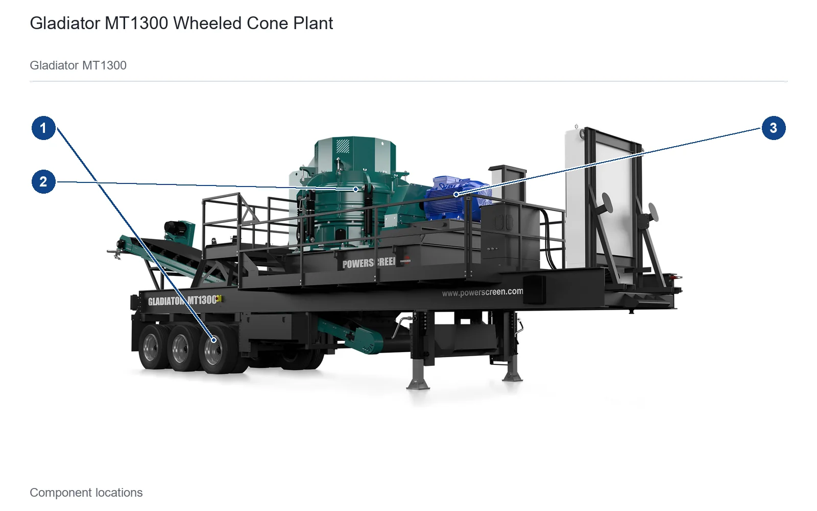 Powerscreen Gladiator MT Wheeled mobile Cone crusher (2)