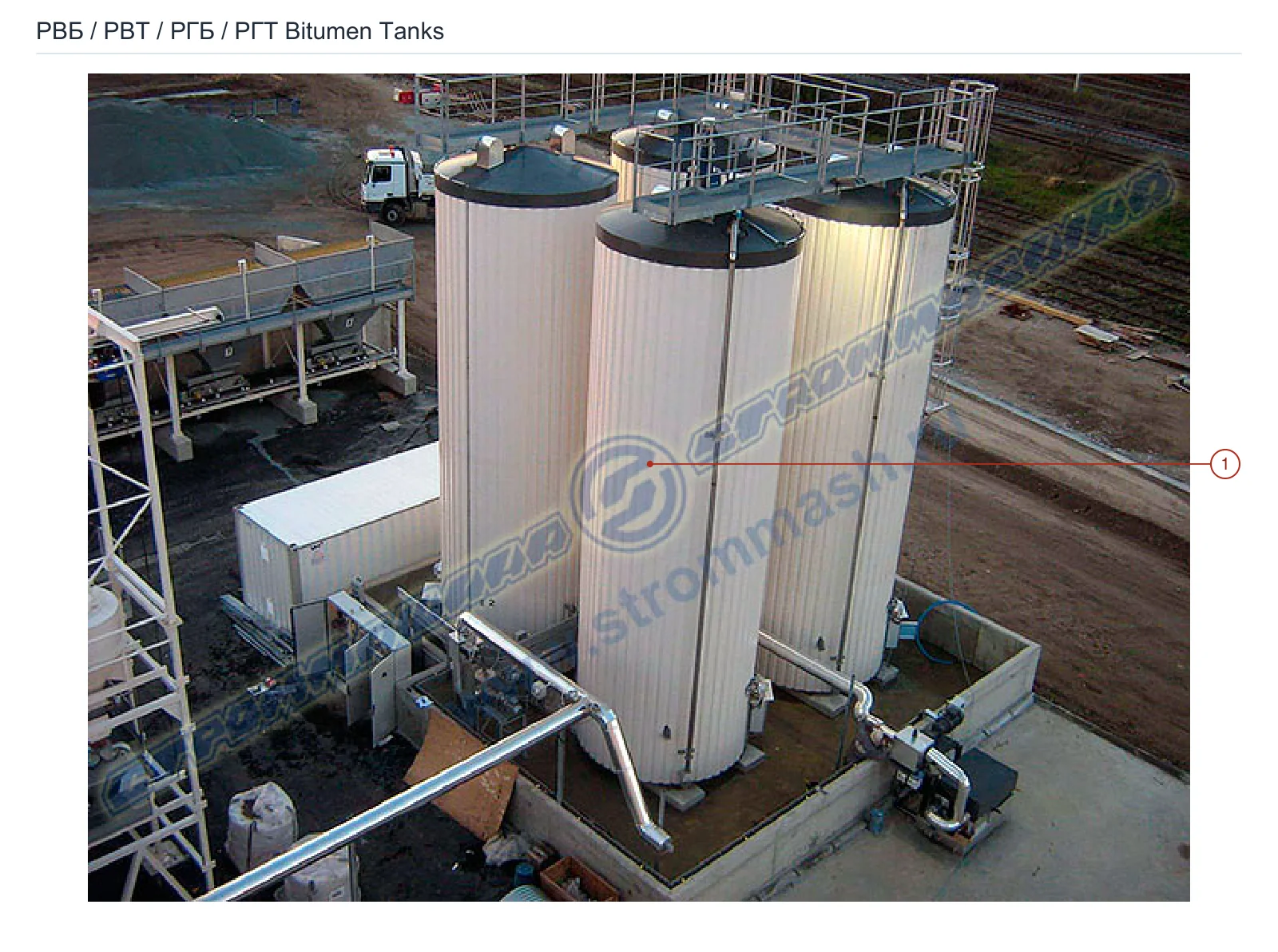 РВБ / РВТ / РГБ / РГТ Bitumen Tanks