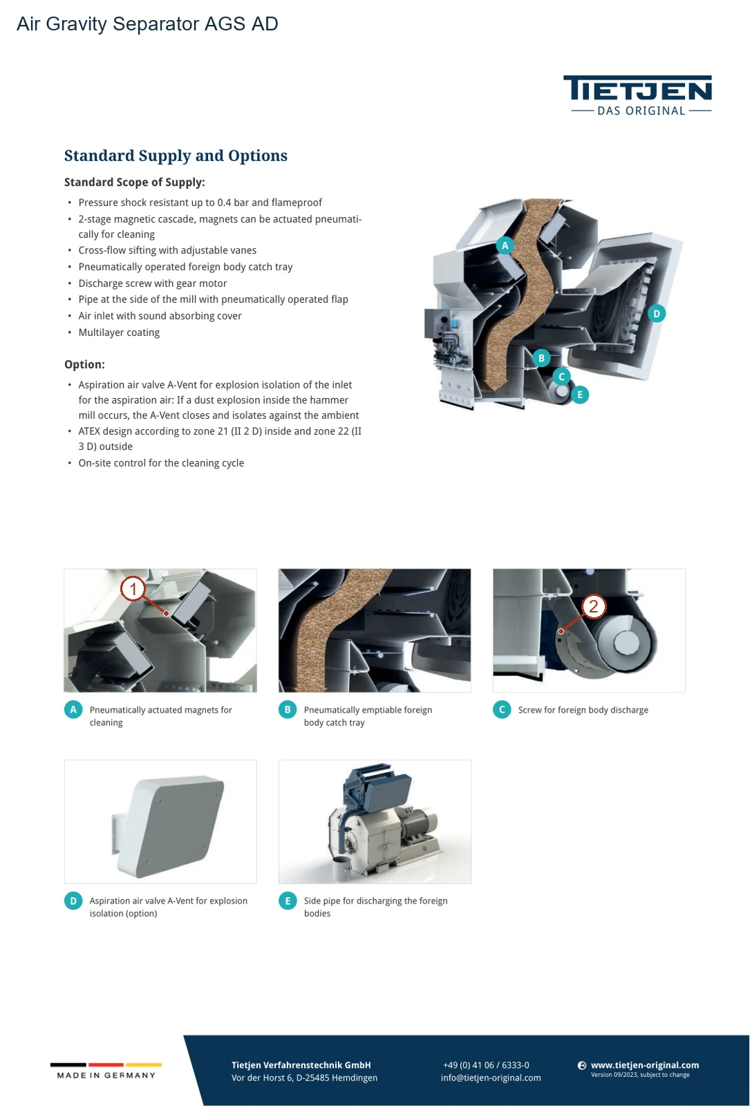 TIETJEN Air Gravity Separator AGS AD (2)