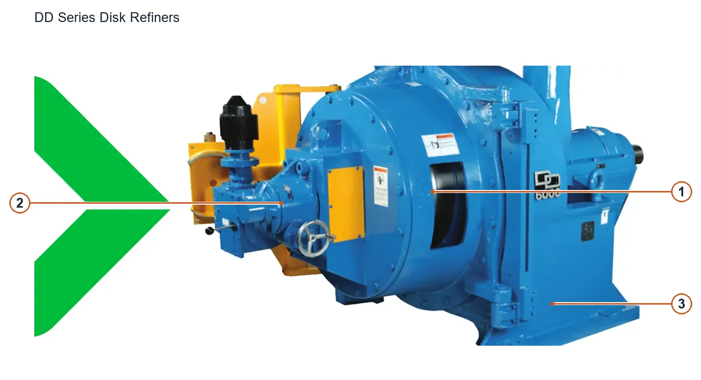 Valmet Disc Refiner – Esquema de ubicación de componentes