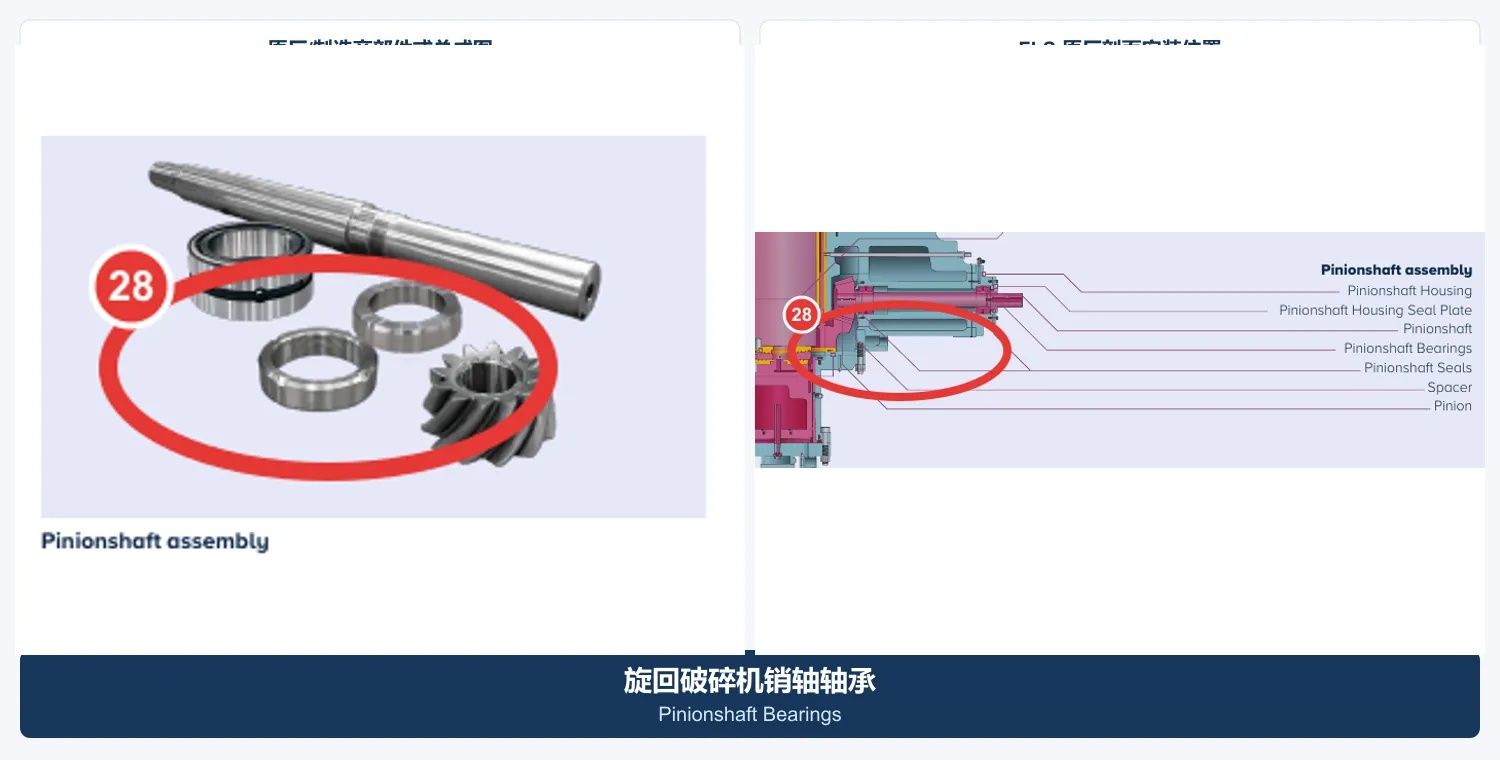 小齿轮轴轴承