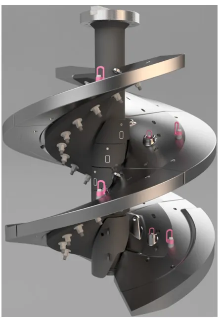 螺旋搅拌器3D渲染